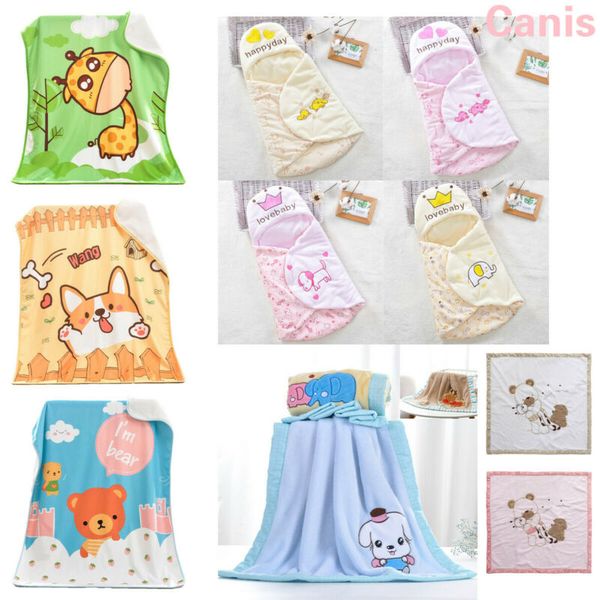 

cartoon cute newborn infant soft blanket swaddle cotton baby bedding swaddling