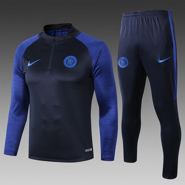 

long sleeve training suit 19 20 kante giroud pulisic pedro morata willian fabregas jorginho home away football jersey short sleeve jersey, Black