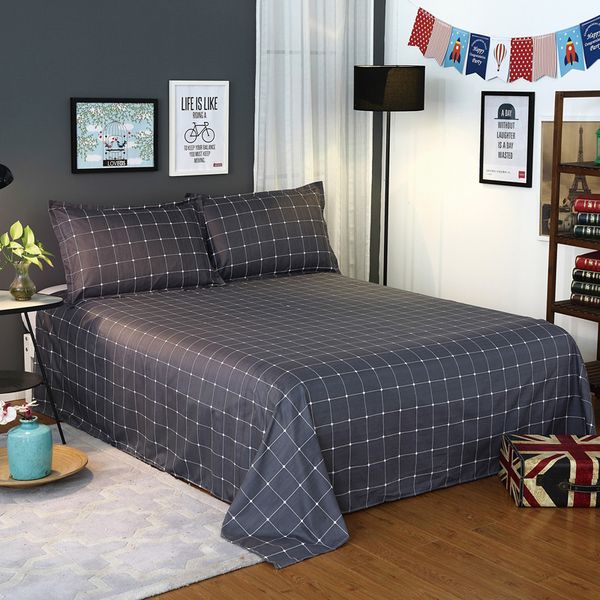 

flat sheet sets 3 pcs with pillowcase for single bed blue color red flamingos bed sheets for children cartoon sheet