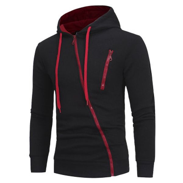 

mens sport sweatshirts casual zipper special hoodies fashion luxury outdoor coat running climb exercise brand sweater, Black