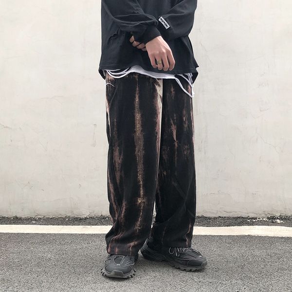 

uncledonjm hip hip pants streetwear men harajuku baggy pants retro jogger sweatpant vintage track trousers harem t2-a024, Black