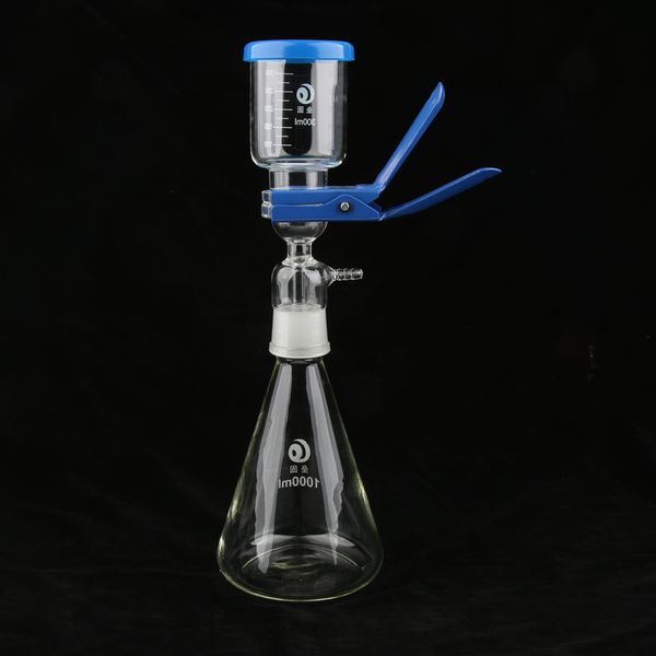 

1000ml filtration apparatus vacuum lab filtering unit flask funnel and clamp