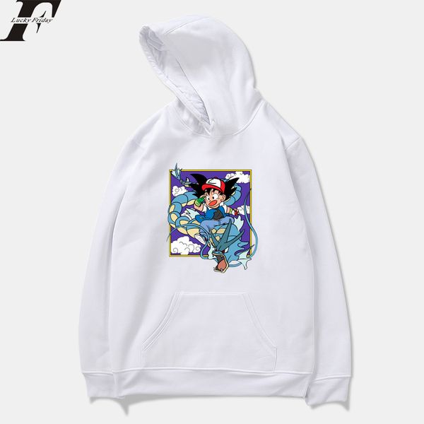

2019 dragon ball pokemon spring anime women/men sweatshirts hoodie long-sleeved pullovers hoodies men plus size 4xl, Black