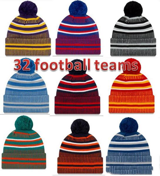 

2019 new arrival sideline beanies hats american football sports winter knit caps beanie knitted hats warm headwear jj50056, Blue;gray