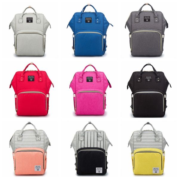 

mummy backpack large capacity diaper bags waterproof outdoor nursing bag travel nappy backpacks fashion handbag baby care 19 colors yyw2468