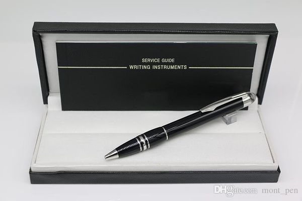 

luxury classi design black body mb ballpoint pen crystal head with series number school&office stationery writing pen, Blue;orange