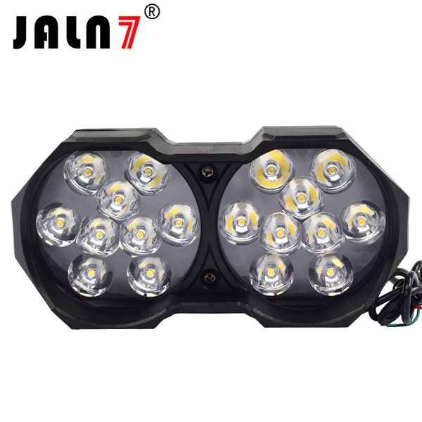 

JALN7 LED Двойные лампы Мотоцикл Светодиодные фары Лампы налобного фонаря 12V 3000Lm Мото-прожектор 6500K Мотоцикл LED Декоративный свет