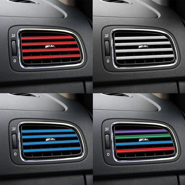 Air Conditioner Outlet Grille Decoration U Shape Diy Chrome Styling Moulding Car Air Vent Trim Strip Car Styling Cars With Nice Interior Cheap Car