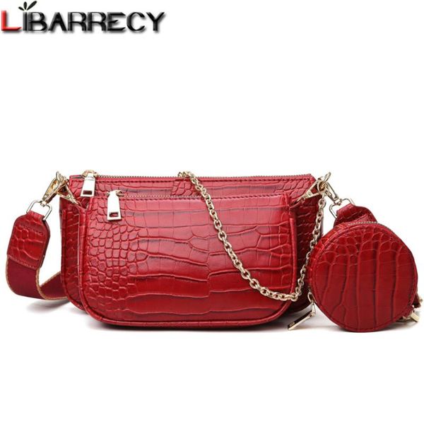 

quality stone pattern leather crossbody bags for women small handbags chain shoulder messenger bag mini purses hand bag