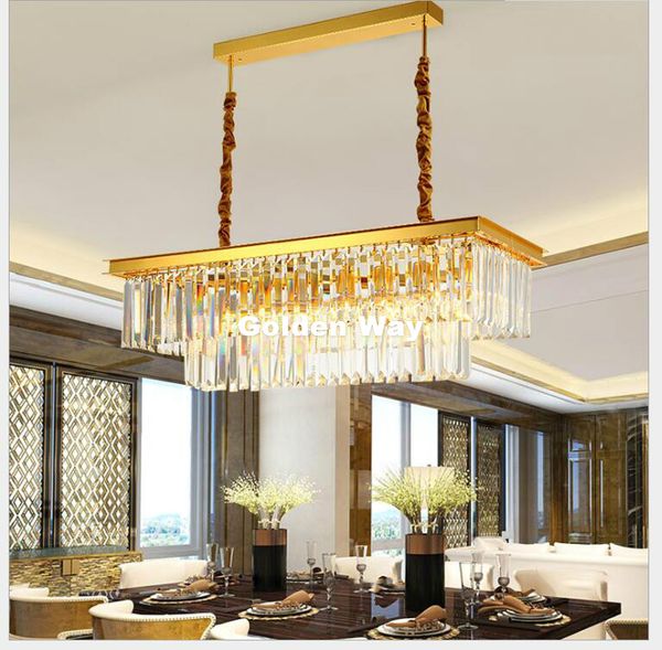 

modern nordic l80cm w35cm golden color transparent kitchen pendant light coffee shop bar light lustres crystal pendant lamp lighting