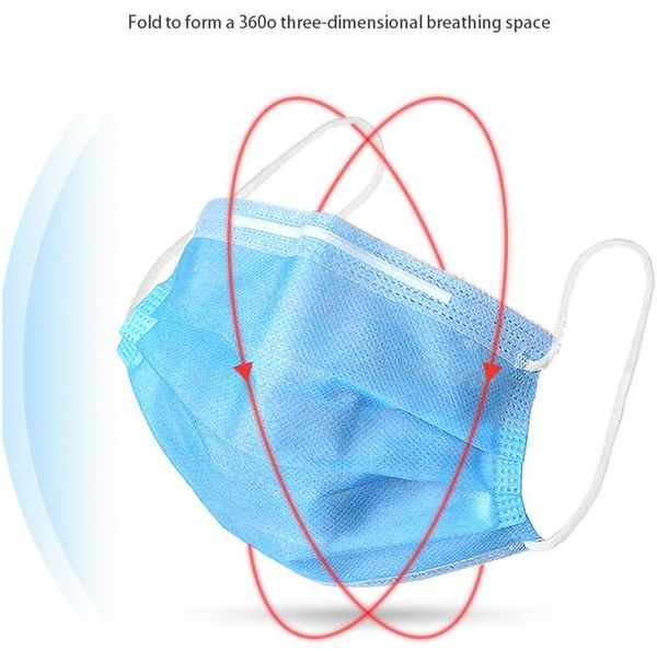 

fast shipping blue color disposable face masks mask disposable face mask earloop anti dust face mouth cover pm2.5 mask ship by dhl yanwe