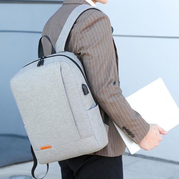 

waterproof nylon 14 inch lapbackpacks fashion school mochilas feminina casual usb charging school bag for men women