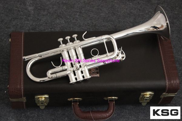 

2019 new bach ab 190 bra c tone trumpet ilver plated profe ional mu ical in trument with ca e ilver bach c tone trumpet
