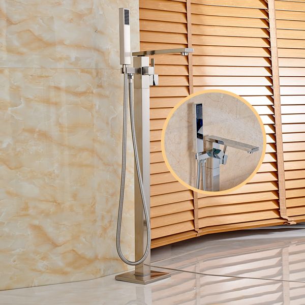 

dfrkjhre tub sink faucet floor mounted chrome waterfall bathtub mixers standing