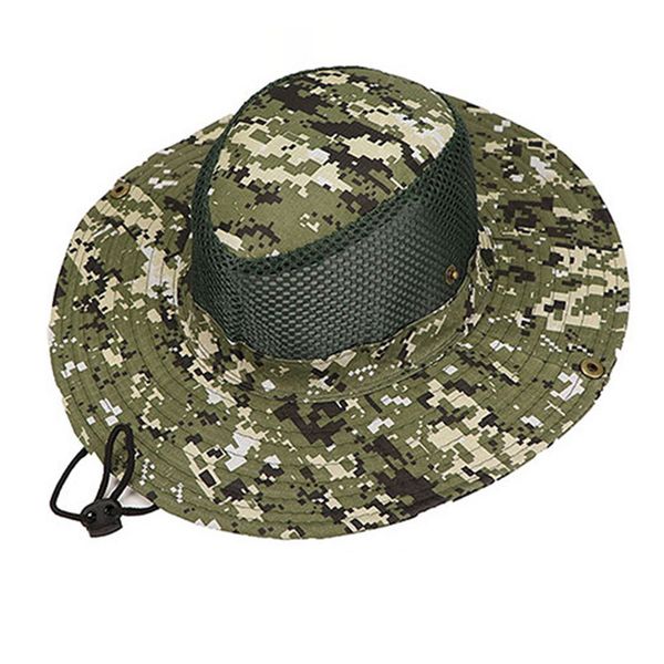 

polyester casual travel bucket hat breathable wide brim cap camping outdoor activities drawstring sun-proof men women cycling