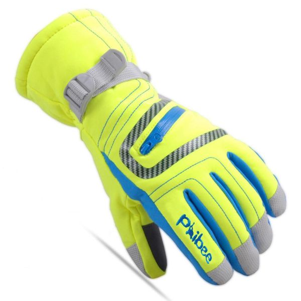 

children adults windproof waterproof warm sports adults,children outdoor ski patchwork winter gloves