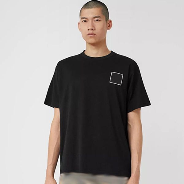 

20ss high-end classic logo letter tee casual simple solid t-shirt high street short sleeves travel tee summer breathable hfymtx836, White;black