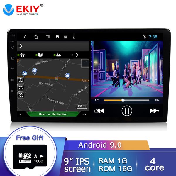 

ekiy 9'' /10.1'' ips android 9.0 universal 2 din car radio gps navi ca multimedia player wifi auto stereo audio video dv