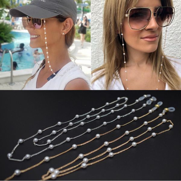 EURO-AM Hotsale Moda feminina metal + Bead Sunglasses Cadeia óculos superlighteleglant cadeia fábrica tomada por atacado