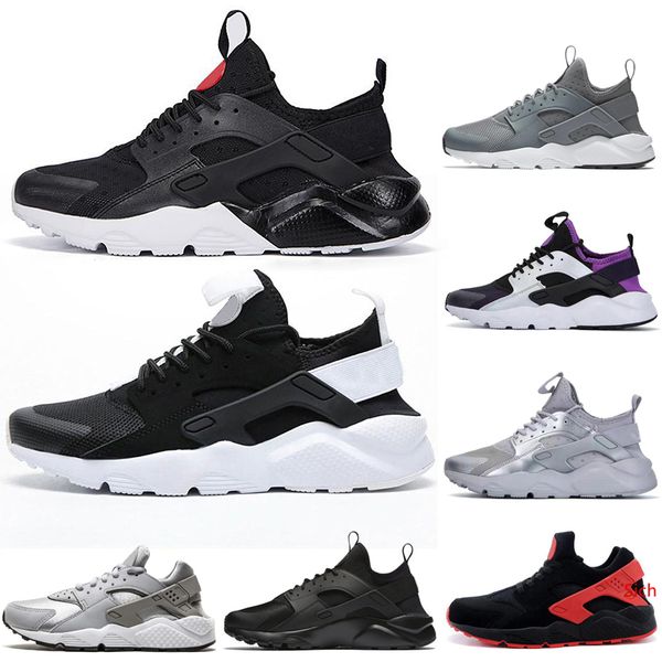

горячая продажа huarache 4.0 ультра кроссовки для мужчин женщины тройной черный белый красный серый oreo кроссовки trainer дизайнерская обув