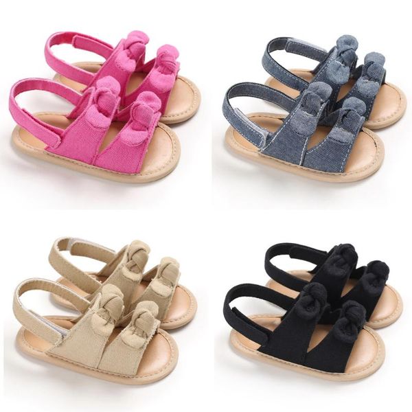 

fashion baby shoes toddler infant baby girl soft sole applique sandals bowknot pu shoes single fh5, Black;red
