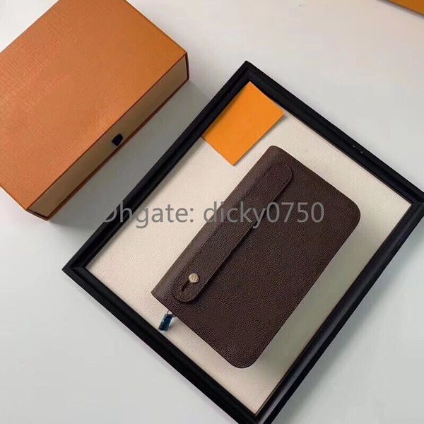 

кошелек сцепления дизайнера для мужчин раунда молнии случая путешествия черного кошелька мужчина real leather brown паспортного мешок держат, Red;black