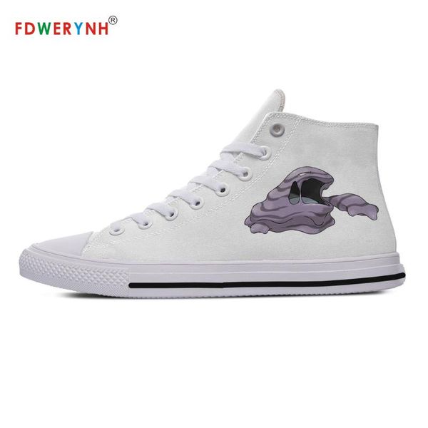 

canvas sneakers design pocket muk anime cartoon casual high shoes