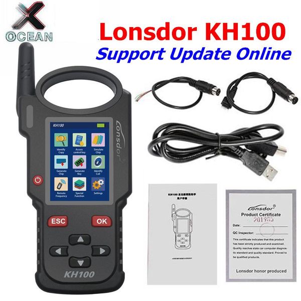 

lonsdor kh100 hand-held remote key programmer original kh100 able to access control key/simulate/ generate chip/generate remote