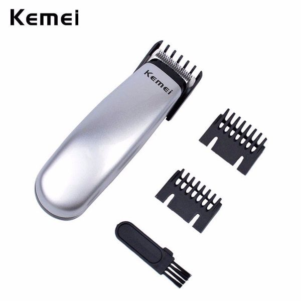 

kemei km-666 battery mini hair trimmer electric hair clipper cutter machine male beard barber razor bwkf gewef