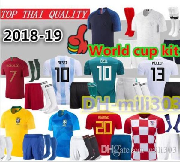 

2018 world cup argentina mexico belgium pain occer jer ey kit 18 19 national team croatia fr mbappe football hirt uniform et
