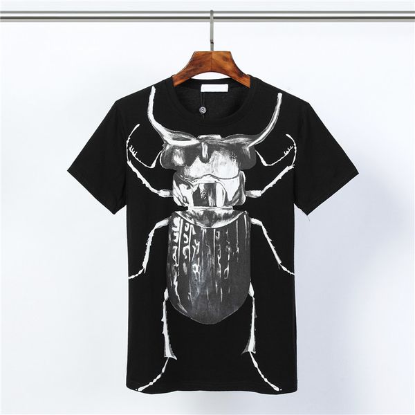 

2020 роскошная мужская футболка повседневная o-образным вырезом slim мужская футболка мода лето бренд с коротким рукавом мужская одежда lu 0, White;black