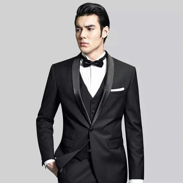 

черный жених одежда мужские костюмы с брюками свадебный смокинги костюм homme пром костюм homme trajes де hombre gentle terno 3шт мужчина дл, Black;gray