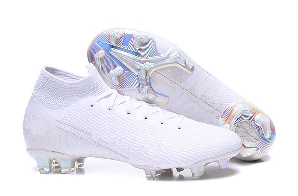 

2019 mercurial superfly 7 elite fg soccer cleats nuovo white pack mercurial superfly vii cleats new football cleats ship with box big boys, Black