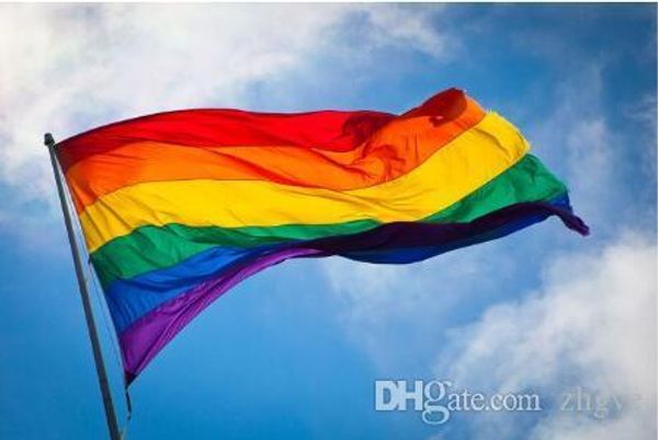

lgbt gay pride радуга флаг 3x5ft 90x150cm home decor полиэстер украшение