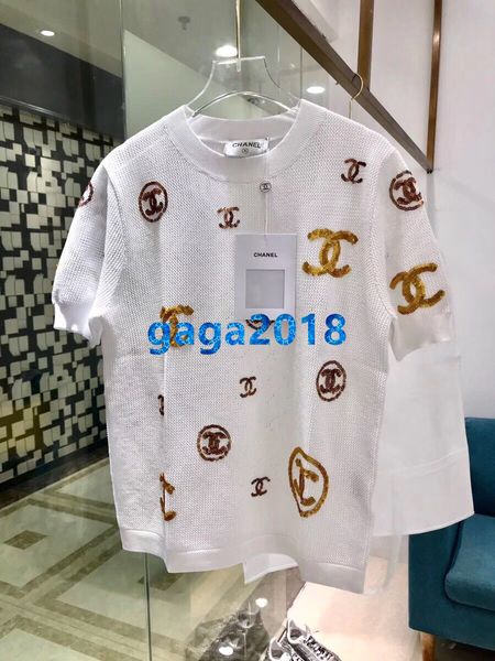 

Summer over ize women brief tee letter equin t hirt the girl hirt yarn crew neck hollow out hort leeve female t hirt