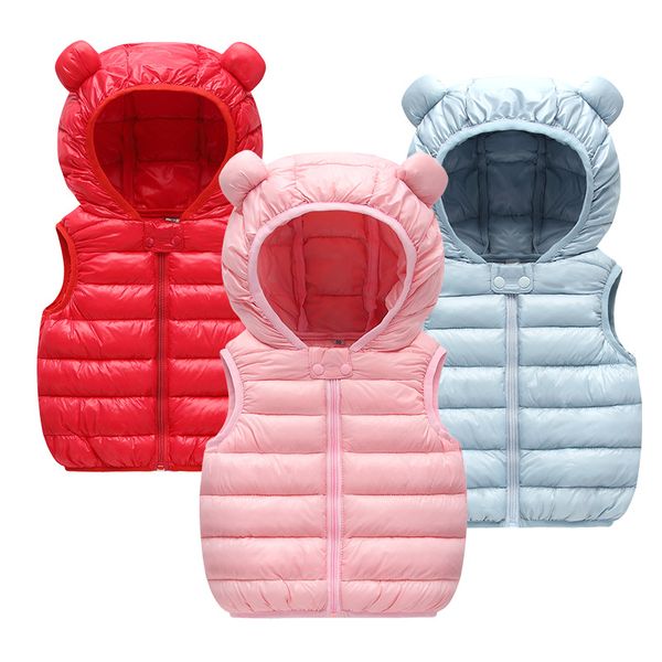 

new boys and girls cotton vest children's vest for autumn and winter, Blue