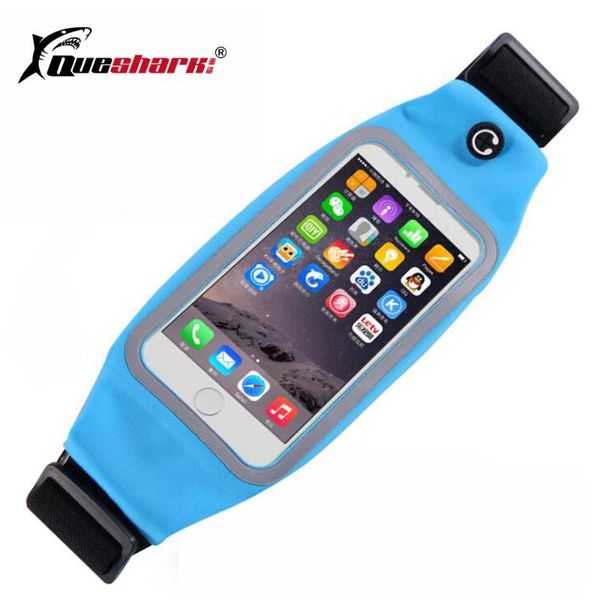 

men women touch screen running waist bags mobile phone fanny packs sports zipper anti-theft belt waist packs