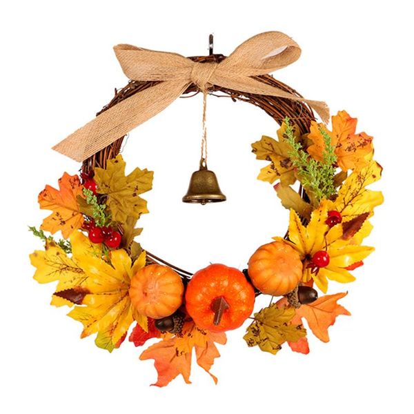

16 inch artificial fall harvest fall wreaths for front door thanksgiving decor 634e