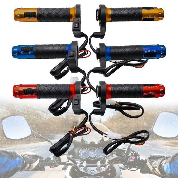 

motorcycle electric handlebar scooter 12v modified aluminum alloy heating and temperature adjustment motorcycle grips accessory