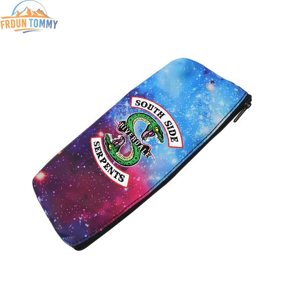 

2019 new of style riverdale printing star colour school zipper pencil case for students trendy cases, Red;black