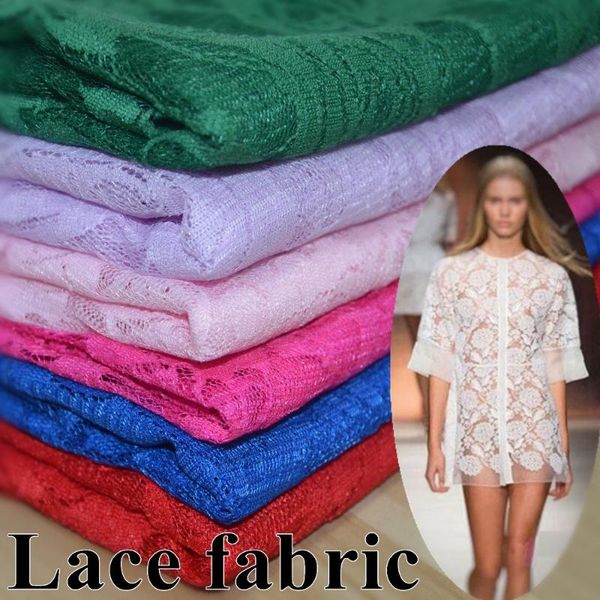 

1*1.5meters embroidery eyelash cotton lace fabric french cord lace cloth nigerian african guipure for party wedding dress, Black;white