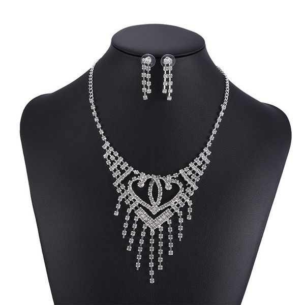 

свадебная вечеринка один комплект ювелирные наборы из бисера цветок листьев головного убора невесты корона бриллиантовые головные уборы для, Silver