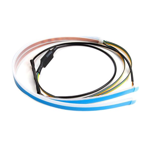 

led headlight slim strip light daytime running sequential flow turn signal