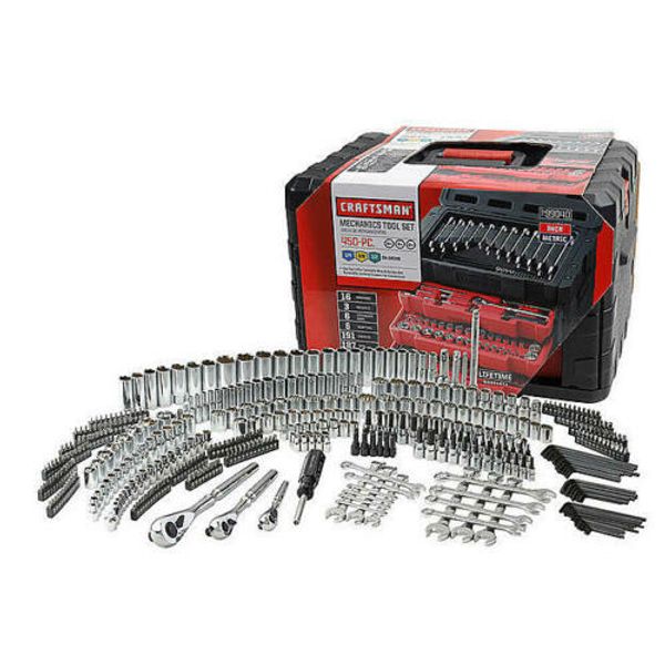 

Craft man 450 piece mechanic 039 tool et with 3 drawer ca e box 450pc 99040