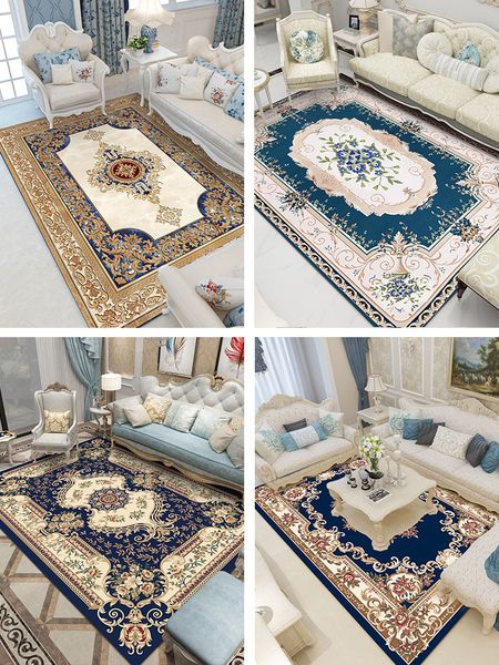 

european-style living room carpet home american luxury bedroom bedside full room nordic sofa coffee table blanket can be customized
