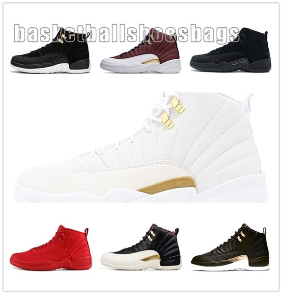 

wholesale 2020 12s 12 fiba punch mens basketball shoes royal wings university blue sports sneakers size 36-46