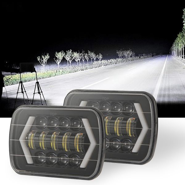

300w brightest 5 inch x7 inch /7 x6 projector led headlights with drl for wrangler yj cherokee xj h6054 h5054 h60