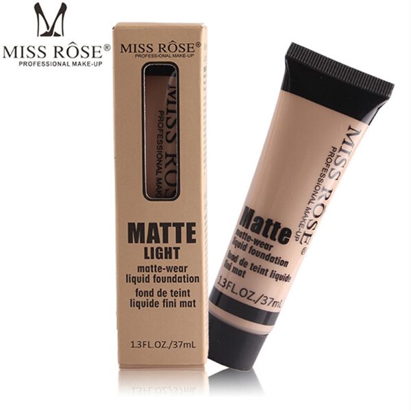 

2019 profe ional ba e matte foundation makeup face concealer liquid foundation mi ro e co metic 37ml 10 color