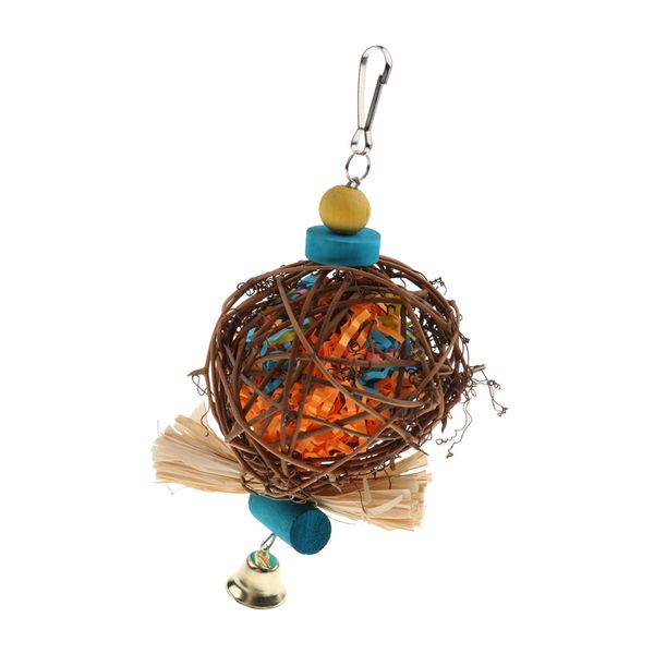 

птица игрушка для попугаев rattan шарикового сепаратора игрушки