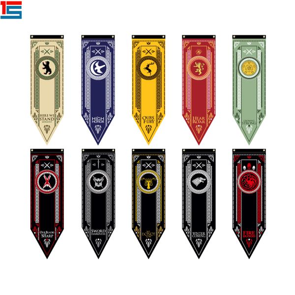 

48*150cm home decor game of thrones banner flag stark tully targaryen lannister baratheon martell bolton flag